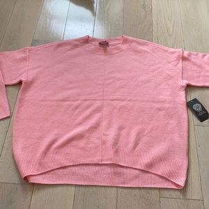 🆕Vince Camuto Pink loose fit crew neck sweater